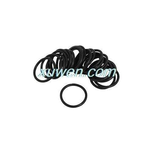 50 Pcs 36mm x 3mm Nitrile Rubber O Ring NBR Oil Sealing Washer Black