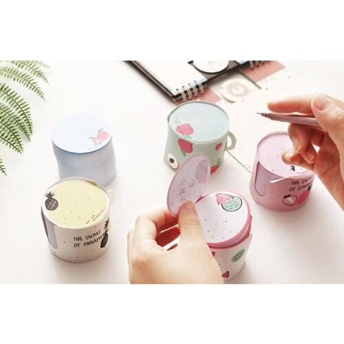 6*5cm Cartoon cup N times sticker Creative message notes for students Gift items