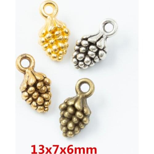 75 pieces of retro metal zinc alloy Pinecone pendant for DIY handmade jewelry necklace making 6835