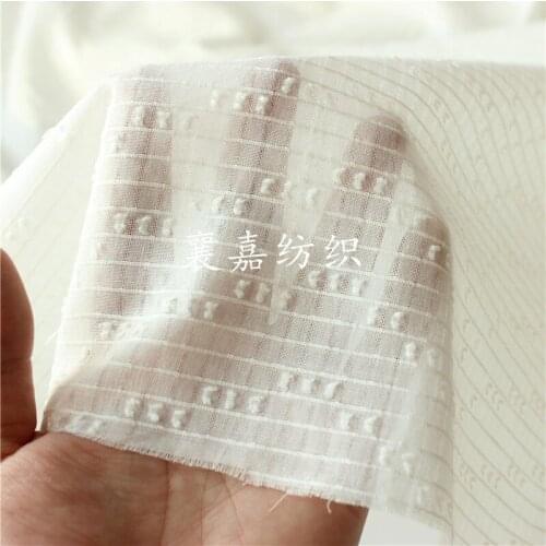 Pure Cotton White Cloth Pure Cotton Jacquard Fabric