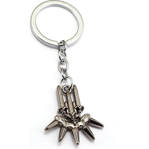 NieR Automata Keychain YoRHa Metal Logo Pendant Keyrings Men Car Women Bag Key Chain Chaveiro Game Jewelry