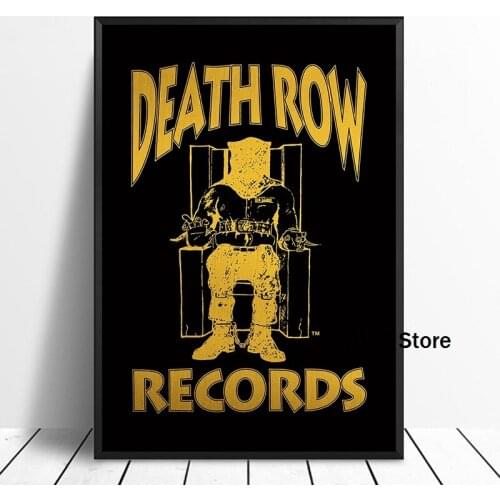 Deathrow Records Poster Album Pop Music cover Music Star Poster Canvas Prints Wall Art For Living Room Home Decor