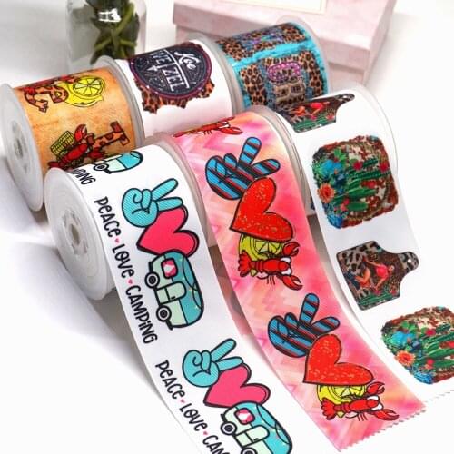 DIY Cartoon Printed Grosgrain Ribbon For Craft Supplies Sewing Accessories 5 Yards, Planar Resins Mold 10 Pieces. 44598