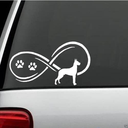 For Great Dane DOG Decal Sticker Car Truck SUV Van LAPTOP Collar Styling