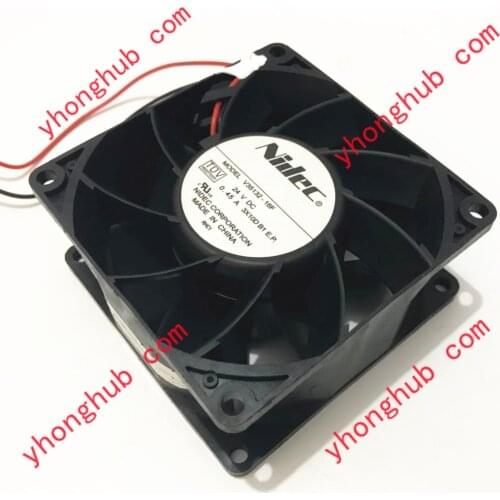 Nidec V35132-16F DC 24V 0.45A 80x80x38mm 2-wire Server Cooling Fan