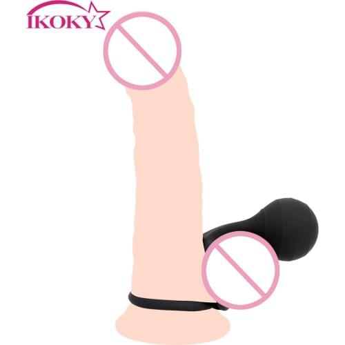 IKOKY Penis Extender Stretcher Ball Stretching Steel Ball Stretcher Sex Toys for Man Penis Enlargement Delay Ejaculation