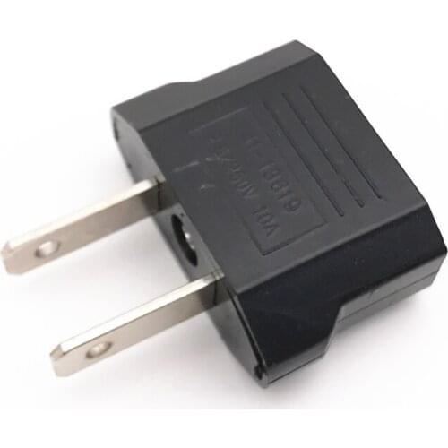 Limskey 2018 1pcs European to American Outlet Plug Adapter EU Plug to US Plug Adapter Wholesale