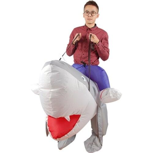 Inflatable costume for adults ride on sharks costumes for cosplay Halloween party dress costume