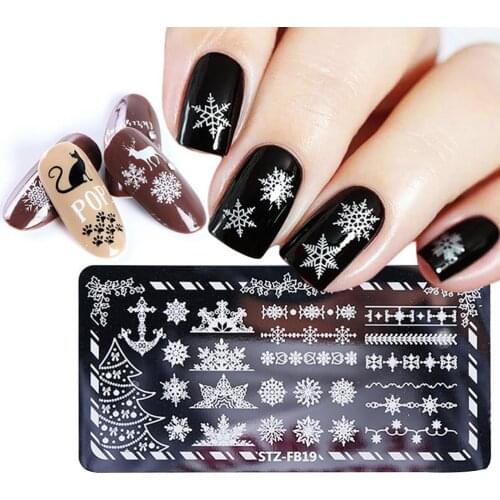 Nail Art Templates Multiple Printed Nail Art Making Stainless Steel DIY Template Manicure Stamping Manicure Tools