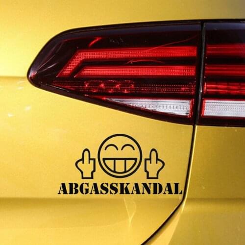 19.5*9.5cm Auto Aufkleber Abgasskandalsmiley Sticker Fun Jdm Shocker Cute And Interesting Fashion Sticker Decals
