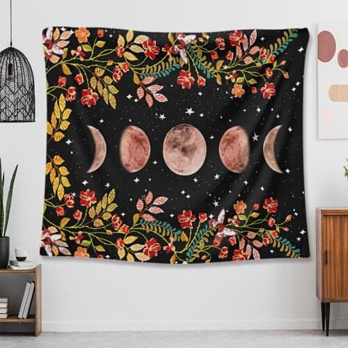 Wall Hanging Decor Mandala Floral Starry Night Wall Hanging Tapestry Home Room Decor