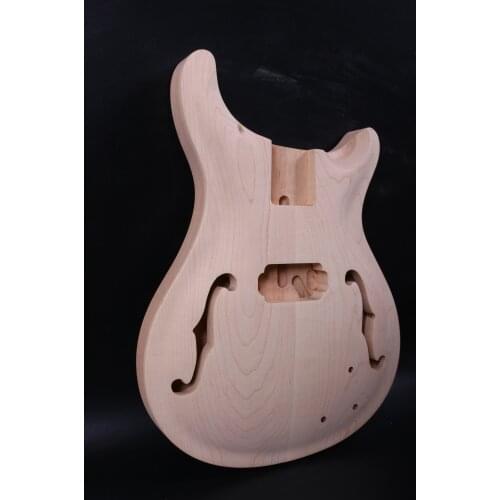 Unfinished Electric guitar neck+Guitar Body handmade Diy guitar parts#PR-8