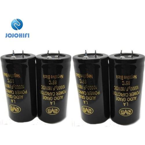Nover 10000uF 80V 35x70mm Pitch 10mm 85 ℃ HIFI HI-FI Fever Gold AUDIO Capacitors Electrolytic Capacitor for AMP Amplifier Board