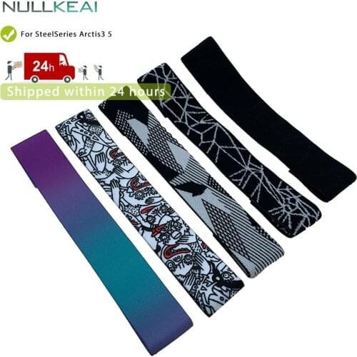 NULLKEAI Replacement Headband For SteelSeries Arctis 5 3 Headset Headphone Cushion Sleeve