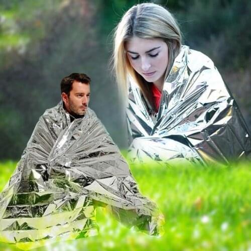 Portable Waterproof Emergency Space Rescue Thermal Mylar Blanket 1.3 x 2.1m