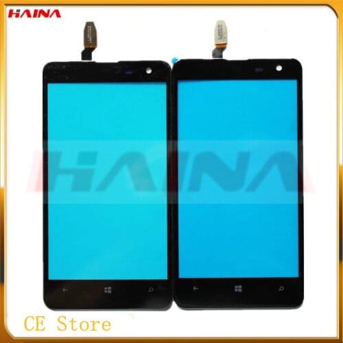 100%Tested N625 Touch Screen For Nokia lumia 625 lumia625 n625 Touch Screen Digitizer Sensor Front Glass Lens Panel with 3M Tape