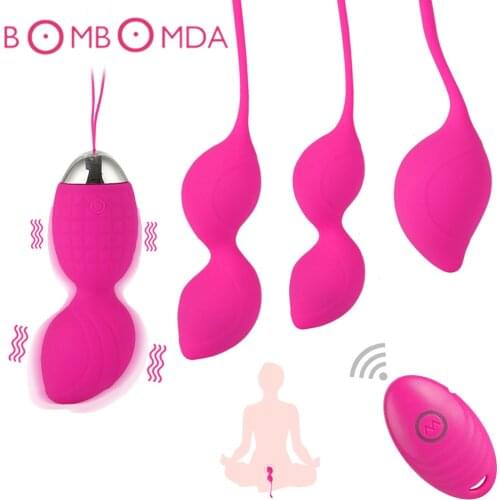 Vaginal Kegel Ball Vibrator Sex Toys for Adults Women Vibrating Ben Wa Geisha Balls Remote Control Vagina Tight Exercise Trainer