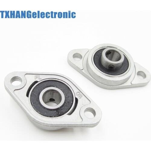 1 Pair 8mm Bore Diameter KFL08 Pillow Block Bearing Flange Rhombic Bearings New