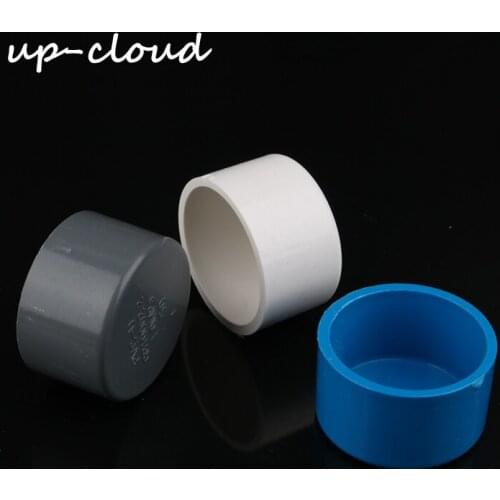 1pc PVC ID 63mm Pipe End Connector Water Pipe Plug Tube End Cap for Garden Irrigation Farm Accessories 2" Adapter