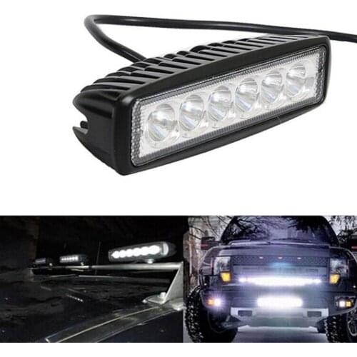 18W 6000K LED Work Light Bar Driving Lamp Fog Lights for Off-Road SUV Car Boat Truck Bestshop Drop shipping