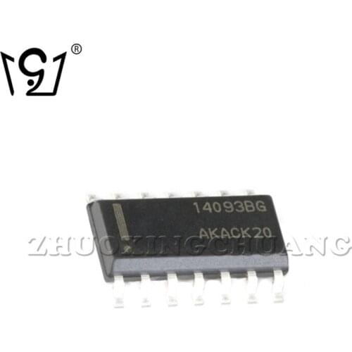 20PCS MC14093BDR2G SOIC-14 Quadruple 2-input AND of Schmitt Trigger Input