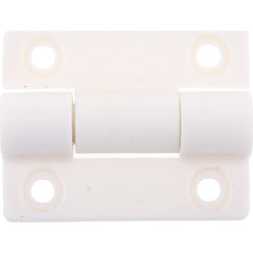 36mm x 30mm White Plastic Reinforced Window Door Cabinet Butt Bearing Hinge