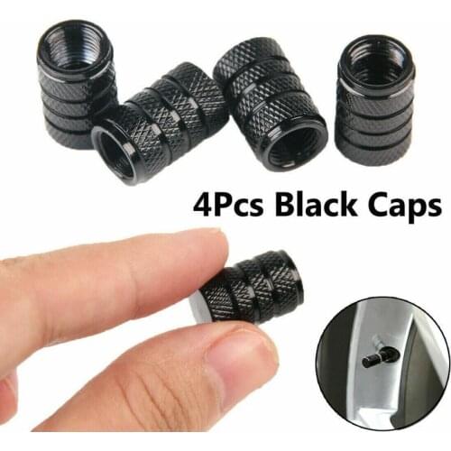 4Pcs Car Wheel Tire Valve Caps Replacement Aluminum Alloy Caps Tyre Automobile Motorcycle Bike Wheel Air Valve Cap 0.7cm