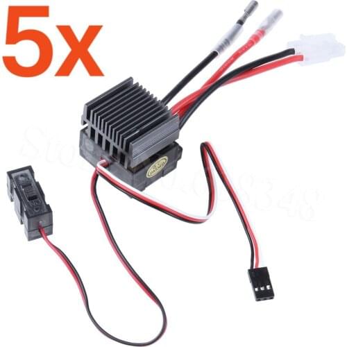 5pcs High Voltage 320A BRUSHED ESC Brush Speed Controller Reverse Brake RC HSP 1/10 1/8 Car Monster Truck Buggy Himoto Redcat