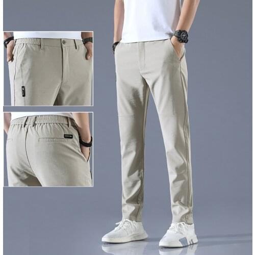 New Fashion Brand Men Pants Casual Mens Business Male Trousers Classics Mid weight Straight Full Length Fashion breathing Pants