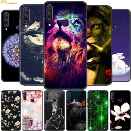 For Huawei Y6p Case Lion Silicone Soft Phone Cover for Huawei Y6p Cases 6.3 inch Y6 P TPU Bumper HuaweiY6P Y 6p MED-LX9 Para