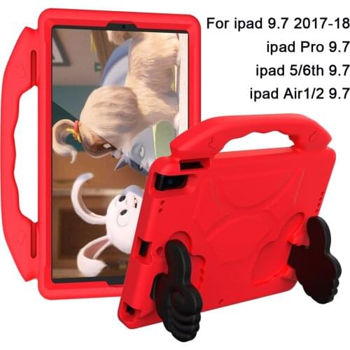 Case for ipad(5th Gen/6th Gen)9.7"Cute cartoon Shock Proof full body cover for kids stand tablet cover for ipad9.7"2017 2018case