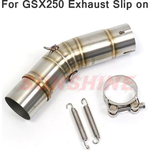For SUZUKI GSX250R GSX 250R GSX250 Slip on Exhaust Motorcross Midd Pipe Motorbike Modified Motorcycle Muffler Connect Tube Link