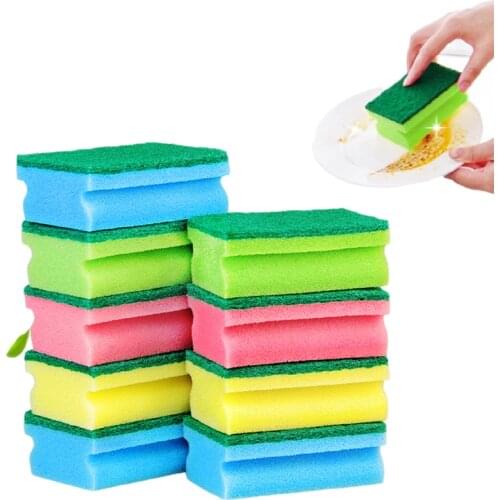 High Density Sponge Dish Washing Sponges Thickened Household Cleaning Tools Kitchen Washing Brush Pot Scouring Cloth
