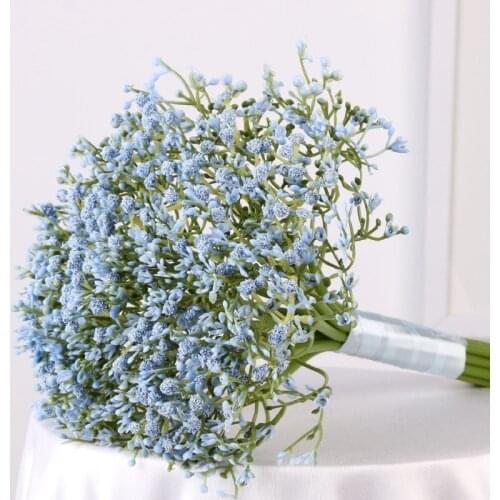 16pcs/bundle Artificial Babys Breath Flowers Gypsophila Fake Plant for Wedding Bridal Bouquets DIY Party Home Decoration Flower