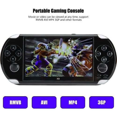 5.1 inch Mini Portable Handheld Game Console Color Screen Support TV Output 8/16/32/64/128bit for Children Kid Video Game Player