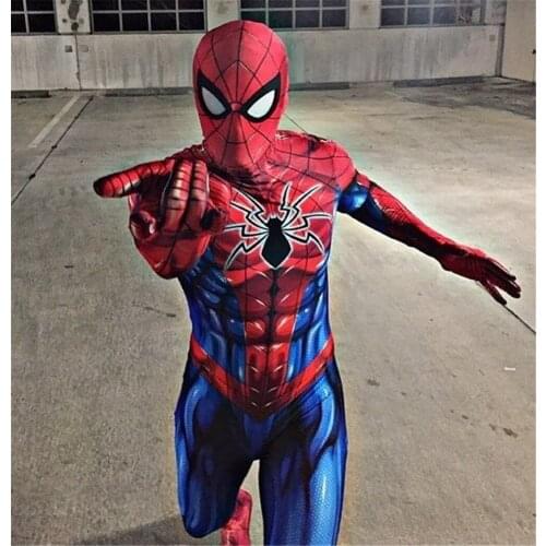Cosplay Superhero Costume Spider Suit Spandex Halloween For Adult/Kids/Custom
