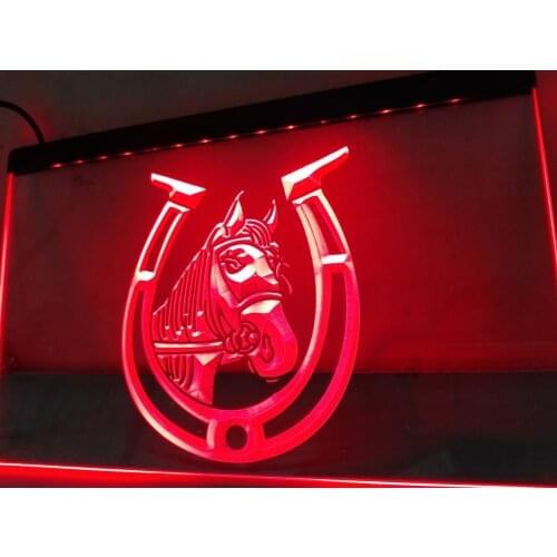 LB759- Horseshoe Horse Service Accessories Light Sign home decor crafts