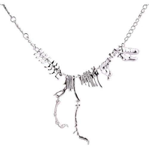 Lureme Vintage Dinosaur Necklace for Women Short Collar with Jewelry Gift Box