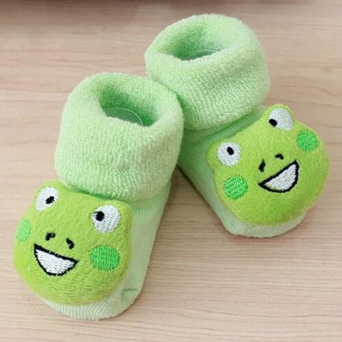 Cute Casual Novelty Warm Baby Infant Socks Cartoon Newborn Kids Baby Girls Boys Anti-Slip Warm Socks Slipper Shoes Boots For Kid