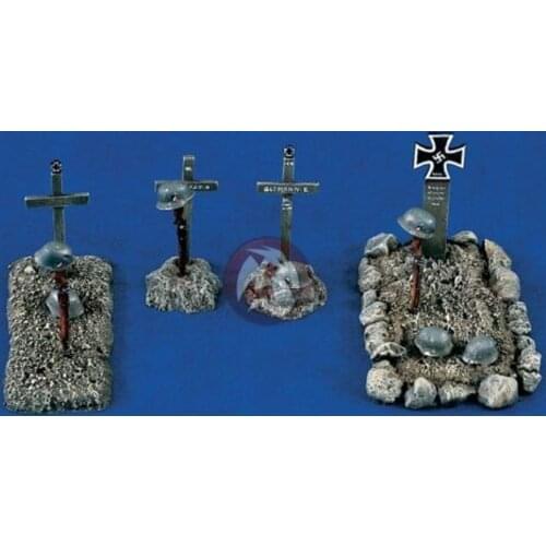 Scene model resin tombstone cemetery 1:35