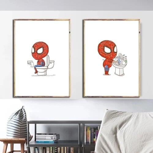 Marvel Superhero Cartoon Bathroom 5d Diy Diamond Embroidery Full Diamond Painting Mosaic Home Decor Cross Stitch Kits Cuadros