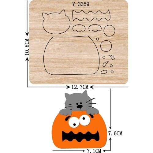 New pumpkin wooden dies cutting dies for scrapbooking Multiple sizes V-3359