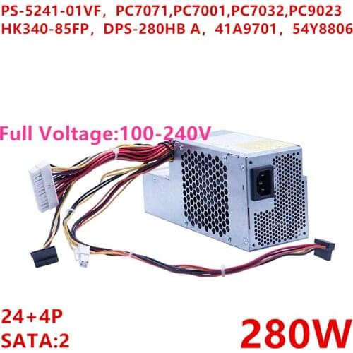 New PSU For Lenovo 58 57 6100 280W Power Supply PS-5241-01VF PC7071 PC7001 PC7032 PC9023 HK340-85FP DPS-280HB A 41A9701 54Y8806