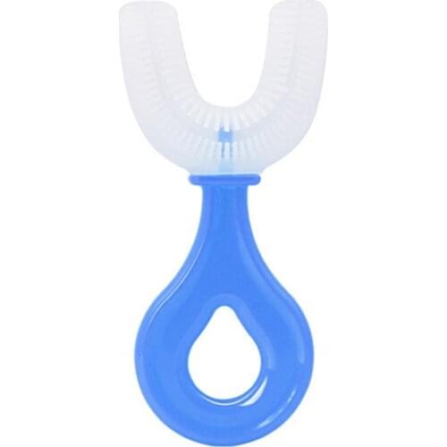 Infant Toothbrush Portable U-type Oral Care Hand-Held Kids Mouth-Cleaning Manual Toothbrush for Teeth Cleaning Dental Care