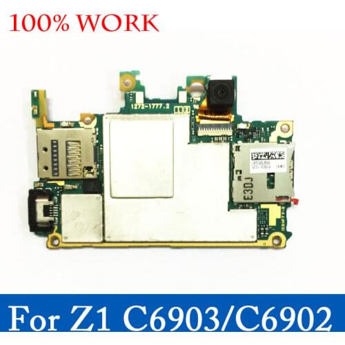 Ymitn unlocked Mobile Electronic Panel Mainboard Motherboard Circuits Flex Cable With OS For Sony Xperia Z1 L39H C6903 C6902