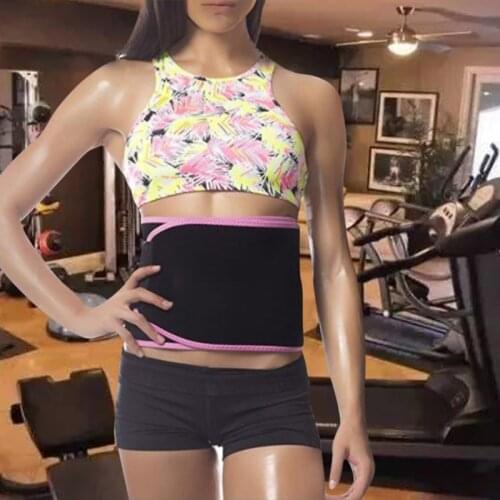 Men Women Waist Trimmer Belt Weight Loss Sweat Band Wrap Fat Tummy Stomach Sauna Sport Waist Support 1PC