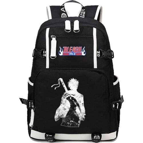 Anime Bleach Printing Backpack Japan cartoon canvas Boys Girls School Bags for Teenagers shoulder bag Mochila Bagpack