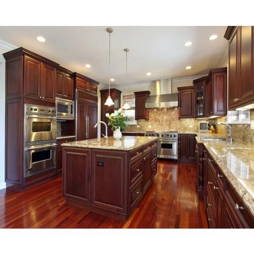 Modern Design Solid Cherry Wood Home Furniture Kitchen Cabinets