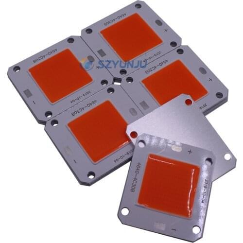 100w 380-840nm High Power LED Chip Full Spectrum Grow Light Lamp Beads for Indoor Plant Growth in 100W DC12V or DC32V 40X46mm