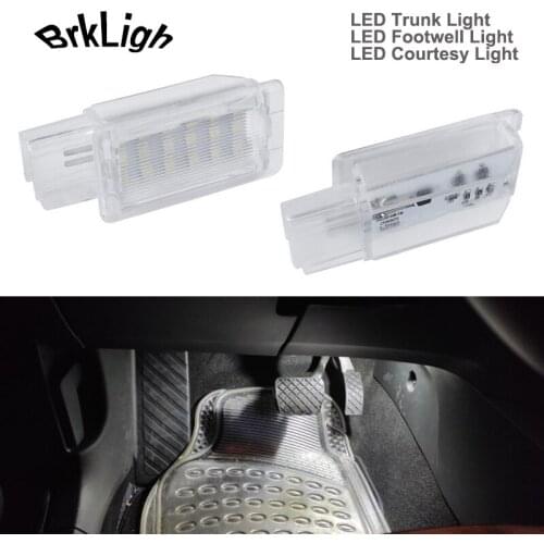 2Pcs LED Under Door Courtesy Light Footwell Trunk Luggage Glovebox Lamps For Cadillac ATS CT6 SRX XTS GMC Acadia Limited Terrain